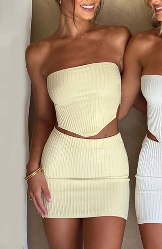 Jaz Mini Skirt - Lemon - glavon