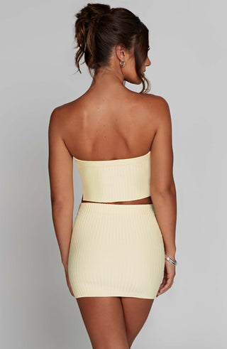 Jaz Mini Skirt - Lemon - glavon
