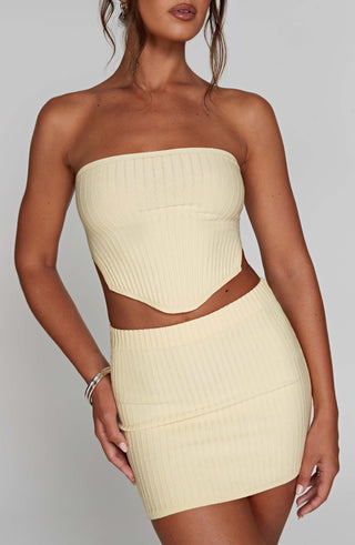 Jaz Mini Skirt - Lemon - glavon