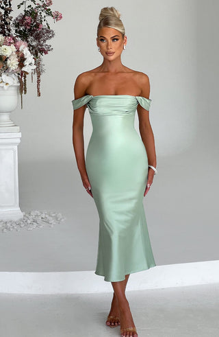Jennifer Midi Dress - Mint - glavon