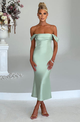 Jennifer Midi Dress - Mint - glavon