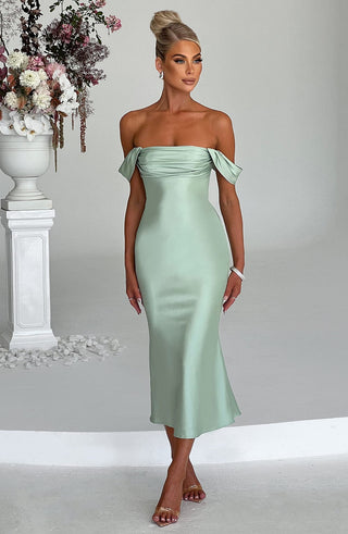 Jennifer Midi Dress - Mint - glavon
