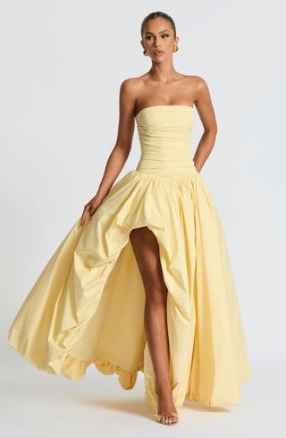 Jillian Maxi Dress - Lemon - glavon