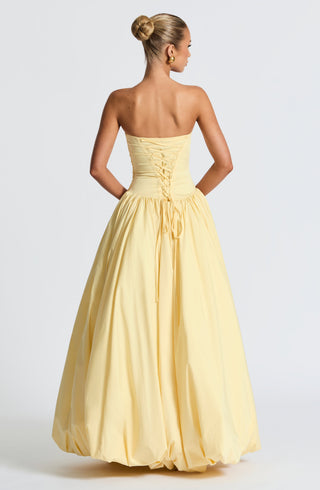 Jillian Maxi Dress - Lemon - glavon