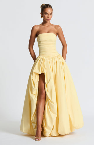 Jillian Maxi Dress - Lemon - glavon