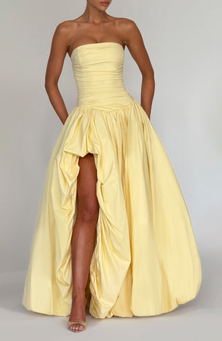Jillian Maxi Dress - Lemon - glavon