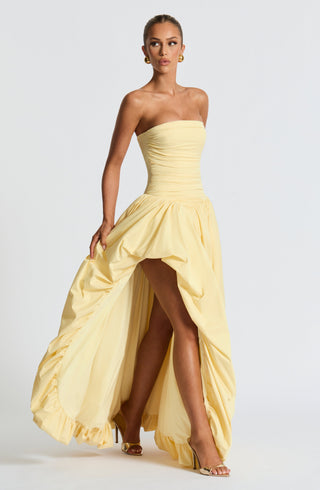 Jillian Maxi Dress - Lemon - glavon