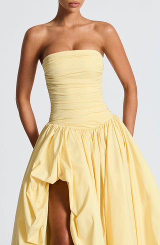 Jillian Maxi Dress - Lemon - glavon