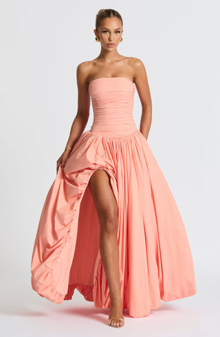 Jillian Maxi Dress - Peach - glavon