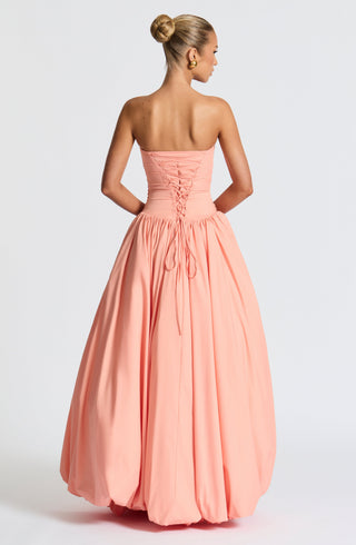 Jillian Maxi Dress - Peach - glavon