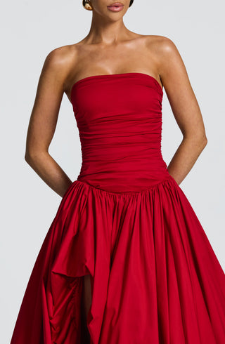 Jillian Maxi Dress - Red - glavon