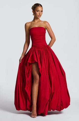 Jillian Maxi Dress - Red - glavon