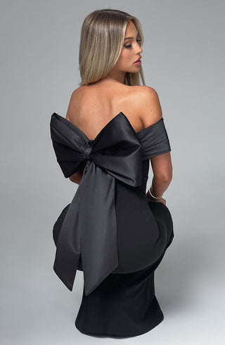 Joanna Maxi Dress - Black - glavon