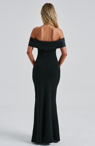 Joanna Maxi Dress - Black - glavon
