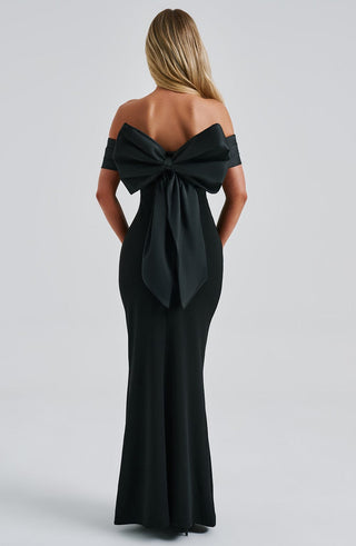 Joanna Maxi Dress - Black - glavon