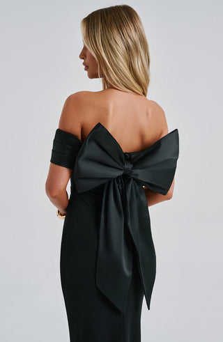 Joanna Maxi Dress - Black - glavon