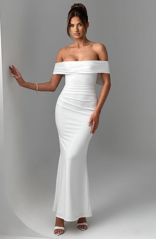 Joanna Maxi Dress - Ivory - glavon
