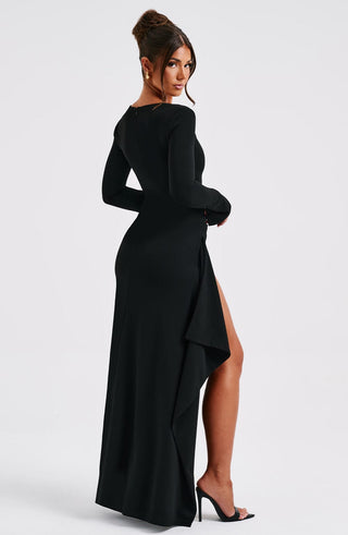 Jordana Maxi Dress - Black - glavon