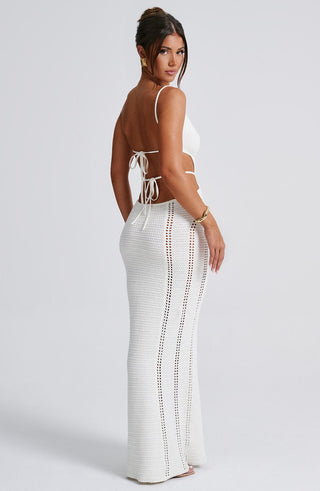 Josefina Maxi Dress - White - glavon