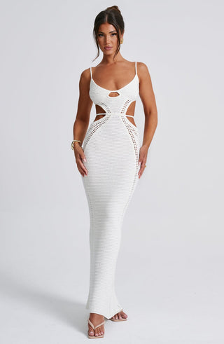 Josefina Maxi Dress - White - glavon