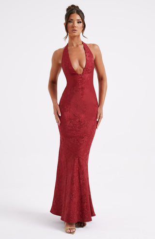 Josephine Maxi Dress - Red - glavon