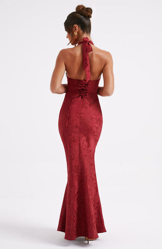 Josephine Maxi Dress - Red - glavon