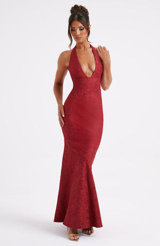 Josephine Maxi Dress - Red - glavon