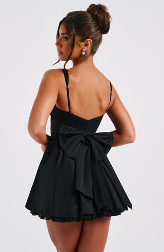 Josie Mini Dress - Black - glavon