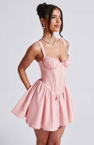 Josie Mini Dress - Blush - glavon