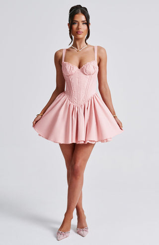 Josie Mini Dress - Blush - glavon