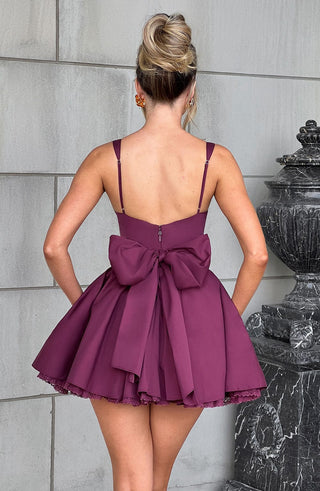 Josie Mini Dress - Cherry Lacquer - glavon
