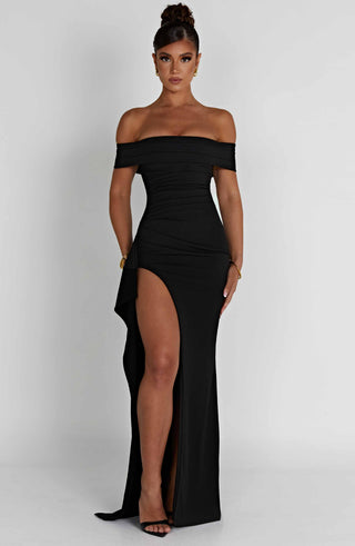 Joyce Maxi Dress - Black - glavon