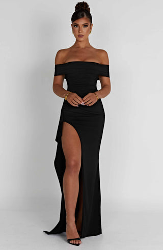 Joyce Maxi Dress - Black - glavon