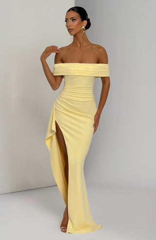 Joyce Maxi Dress - Lemon - glavon