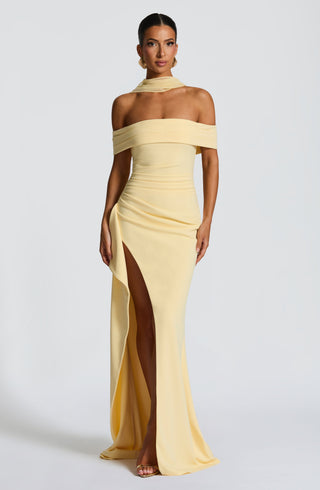 Joyce Maxi Dress - Lemon - glavon