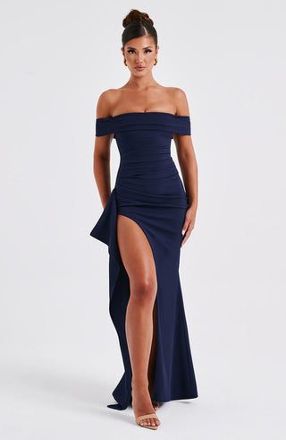 Joyce Maxi Dress - Navy - glavon