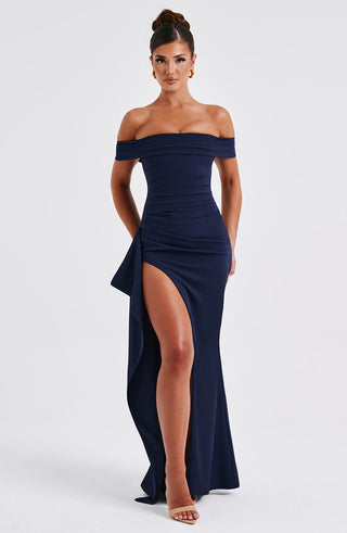 Joyce Maxi Dress - Navy - glavon