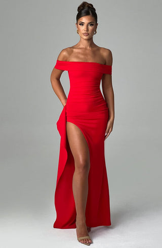 Joyce Maxi Dress - Red - glavon
