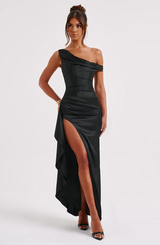 Juliene Maxi Dress - Black - glavon