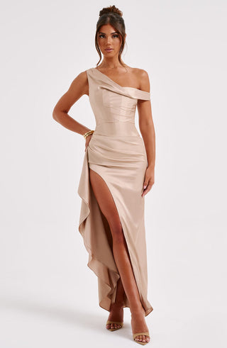 Juliene Maxi Dress - Champagne - glavon