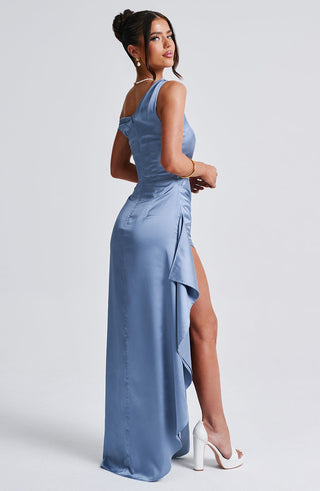 Juliene Maxi Dress - Dusty Blue - glavon