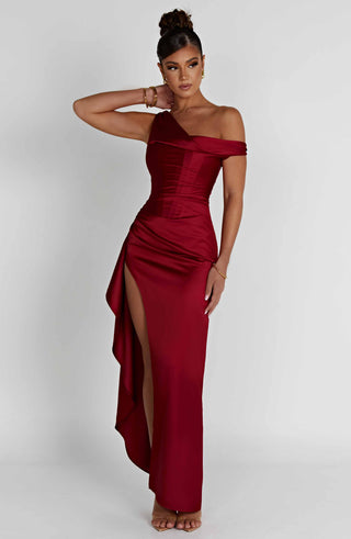 Juliene Maxi Dress - Wine - glavon