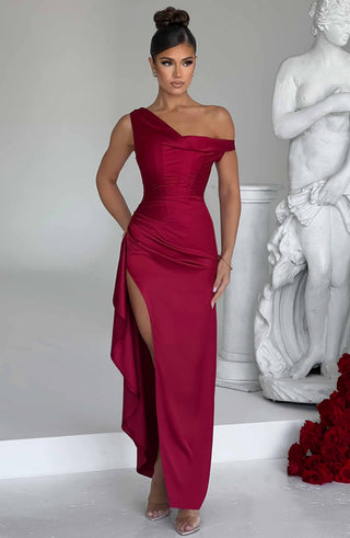 Juliene Maxi Dress - Wine - glavon