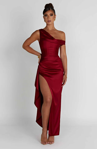 Juliene Maxi Dress - Wine - glavon