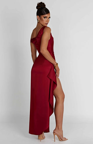 Juliene Maxi Dress - Wine - glavon