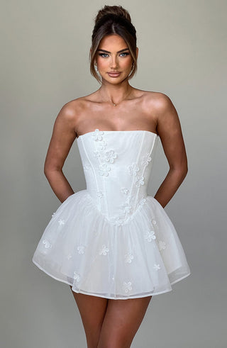 Justina Playsuit - Ivory - glavon