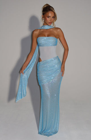 Kailani Maxi Dress - Aqua - glavon