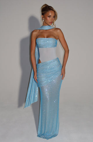 Kailani Maxi Dress - Aqua - glavon