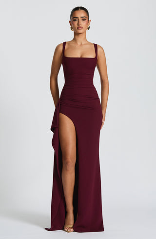 Katana Maxi Dress - Cherry Lacquer - glavon