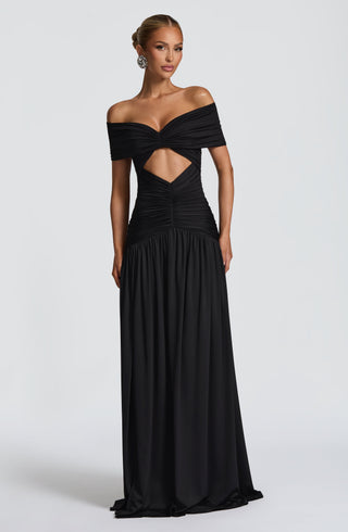 Kathryn Maxi Dress - Black - glavon